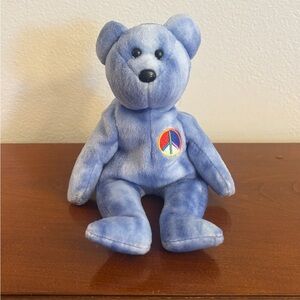 TY Beanie Babies Peace Bear Vintage Collectible